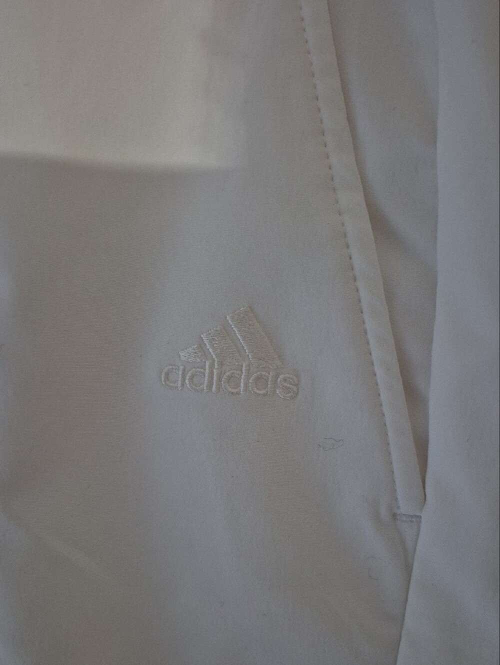 adidas White Capri Cargo Athletic Shorts - Picture 2 of 7